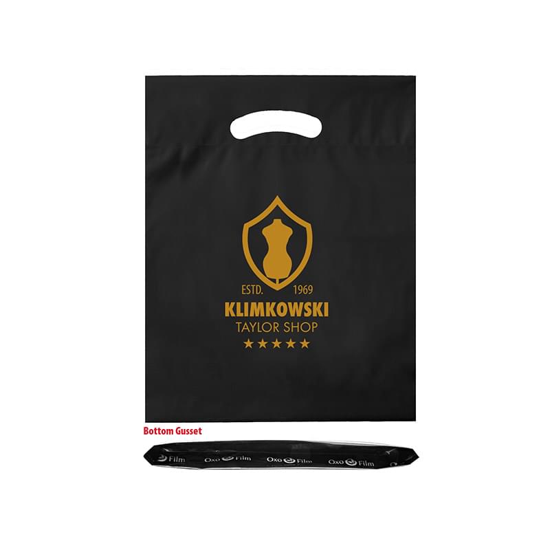 Oxo Reusable Fold-Over Reinforced Die Cut Bag |12x16x3| - Flexo Ink