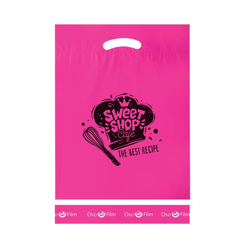Oxo Reusable Fold-Over Reinforced Die Cut Bag |12x16x3| - Flexo Ink