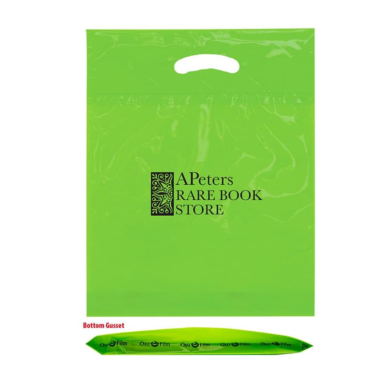 Oxo Reusable Fold-Over Reinforced Die Cut Bag |15x18x3| - Flexo Ink