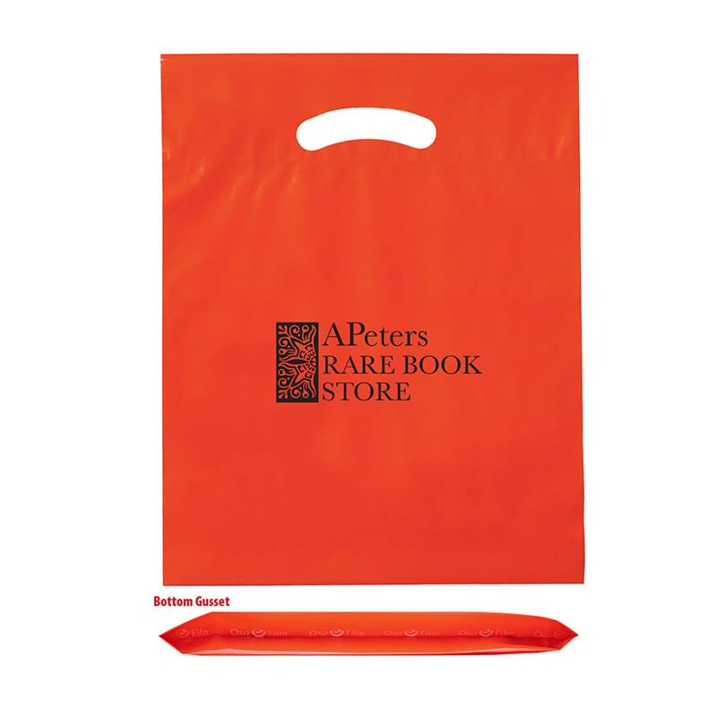 Oxo Reusable Fold-Over Reinforced Die Cut Bag |15x18x3| - Flexo Ink