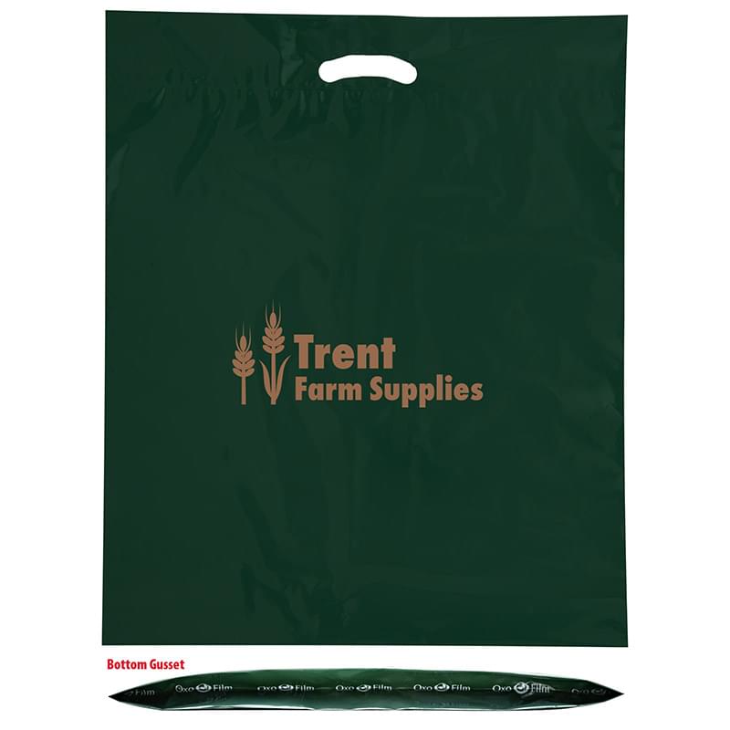 Oxo Reusable Fold-Over Reinforced Die Cut Bag |18x22x3| - Flexo Ink