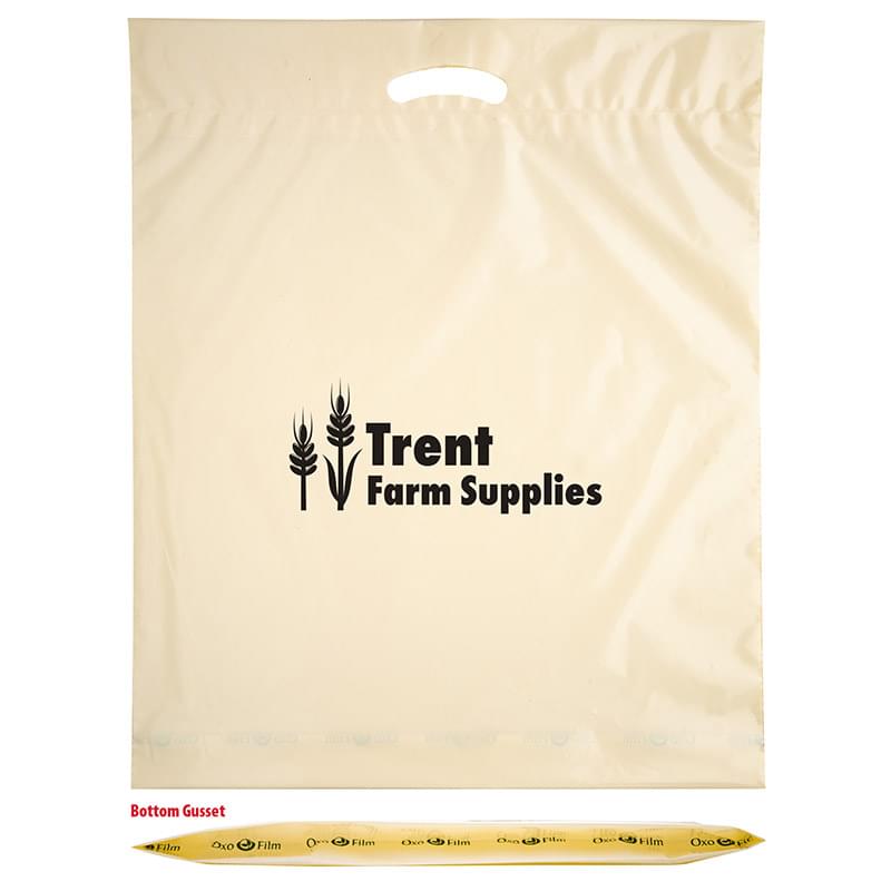 Oxo Reusable Fold-Over Reinforced Die Cut Bag |18x22x3| - Flexo Ink