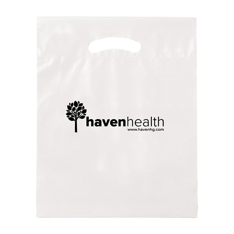 Fold-Over Reinforced Die Cut Bag |12x15x3| - Flexo Ink