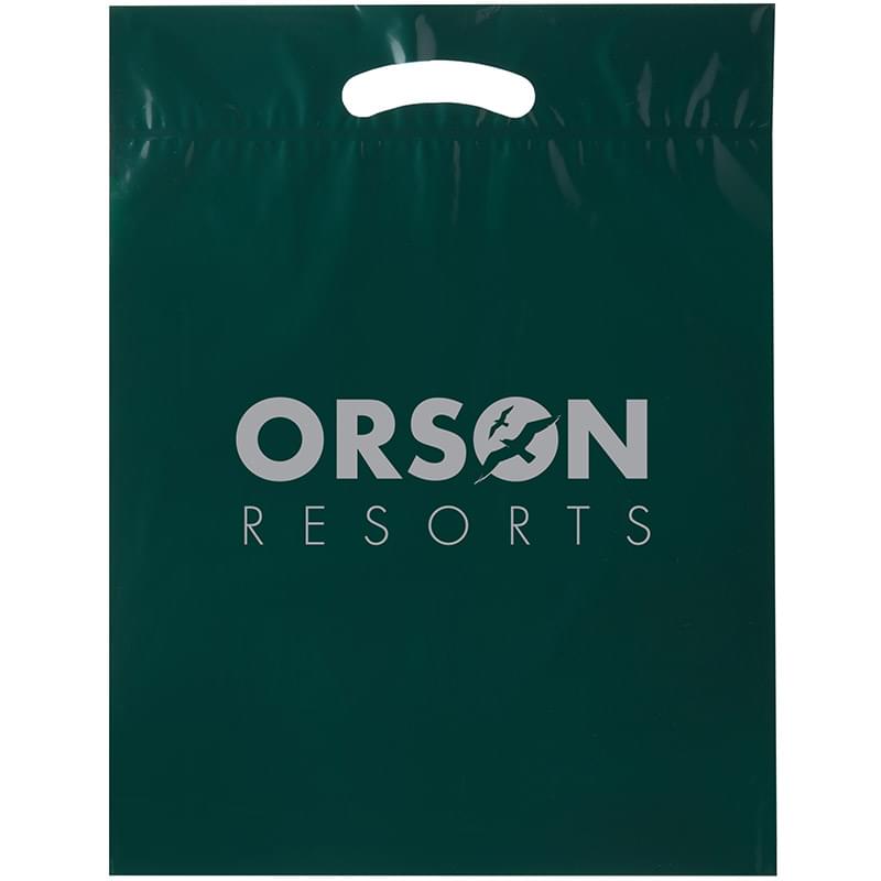 Fold-Over Reinforced Die Cut Bag |15x19x3| - Flexo Ink