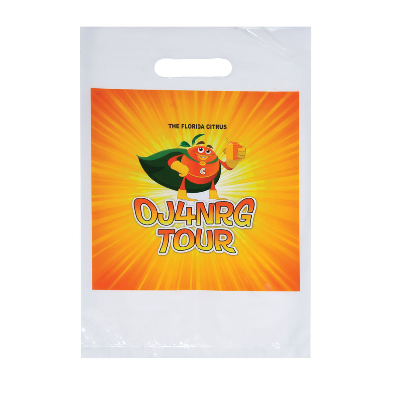 Full Color Digitally Printed Die Cut Plastic Bag (9"x13") - Digital