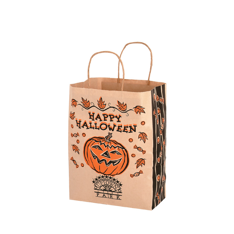Halloween Stock Design Natural Kraft Shopper Bag