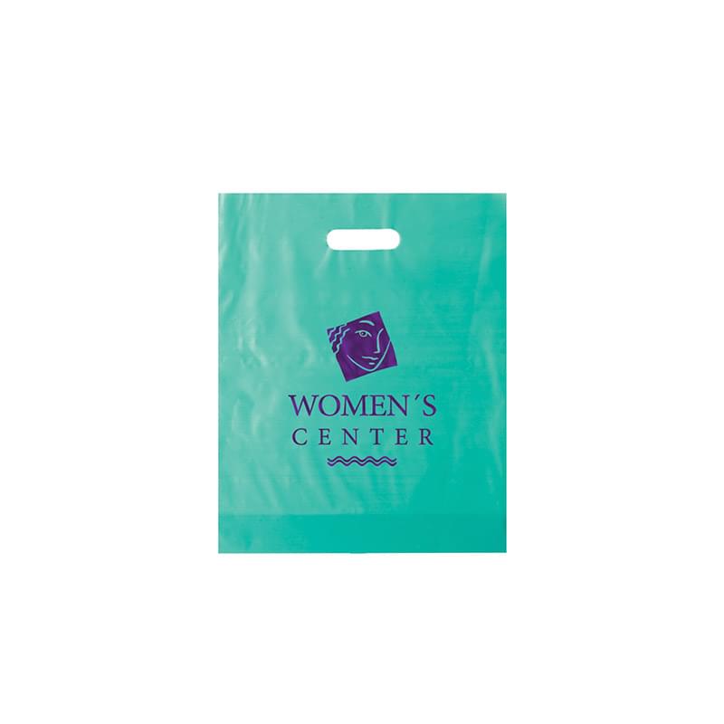 Frosted Die Cut Bag |12x15x3| - Foil Stamp