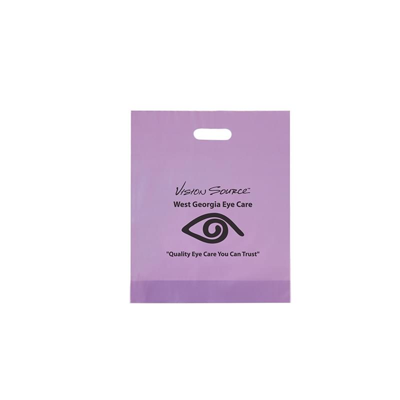 Frosted Die Cut Bag |12x15x3| - Flexo Ink