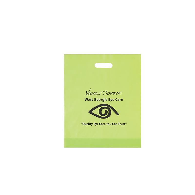 Frosted Die Cut Bag |12x15x3| - Flexo Ink