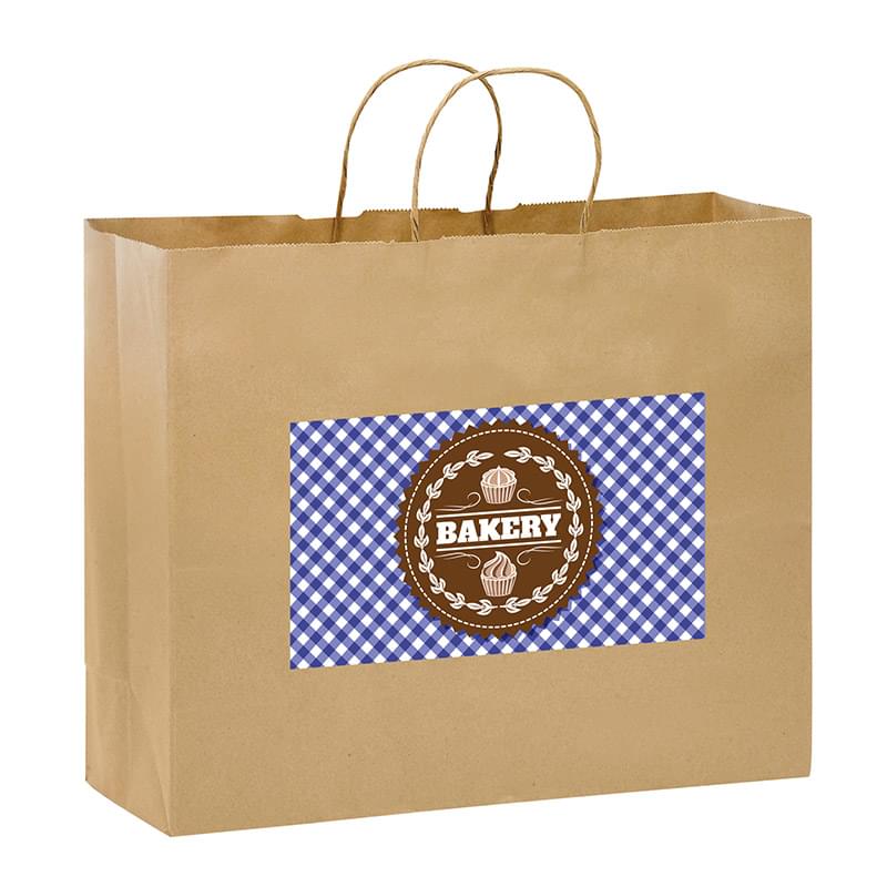 Natural Kraft Twisted Paper Handle Shopper |16x6x12| - Color Evolution