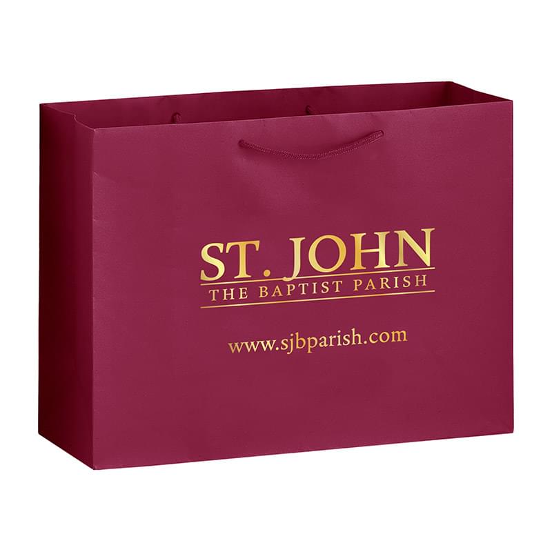 Gloss Laminated Euro Tote Bag |16x6x12| - Foil Stamp