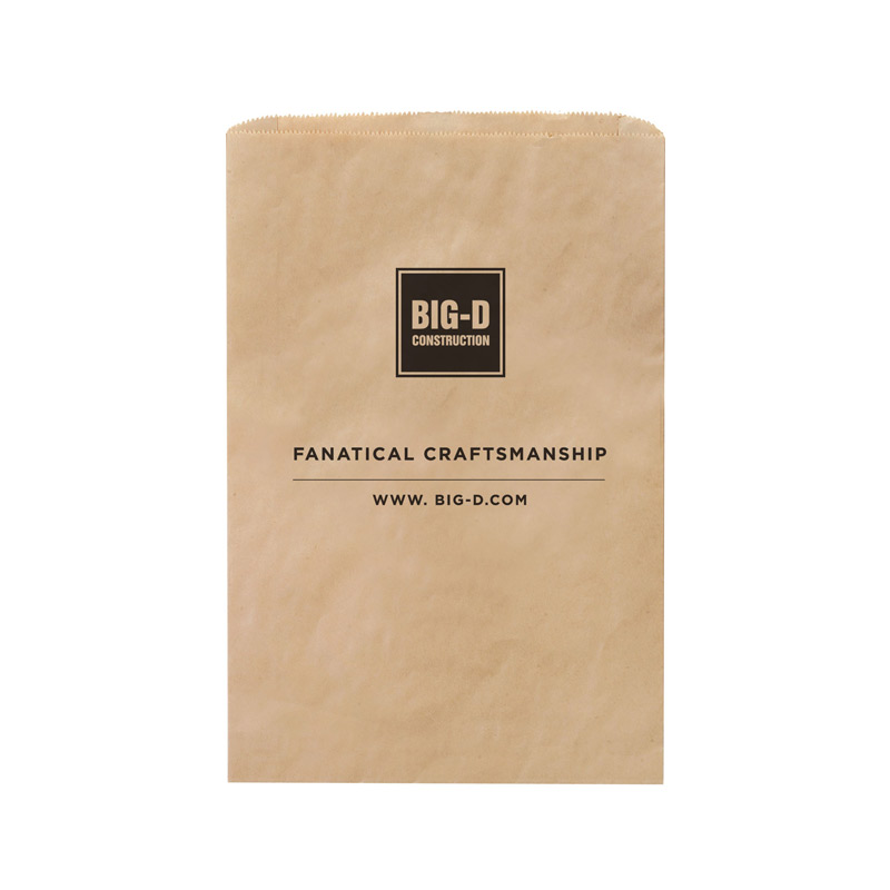 Natural Kraft Paper Merchandise Bag (12"x2 3/4"x18") - Flexo Ink