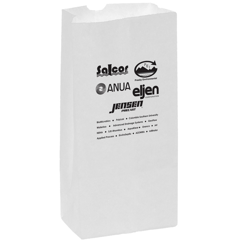 White Kraft Paper SOS Grocery Bag (Size 16 Lb.) - Flexo Ink