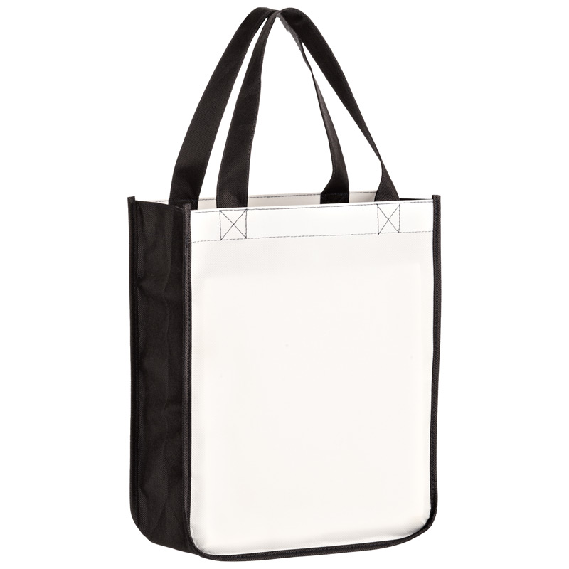 P.E.T. Non-Woven Sublimated Rounded Bottom Tote Bag