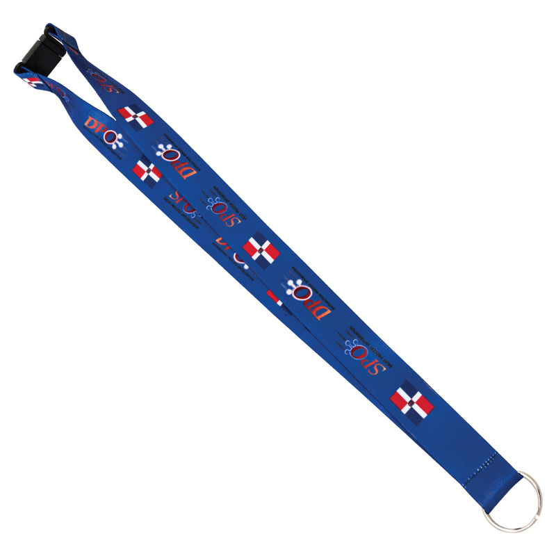 Sublimated 100% Polyester Lanyards with O-Ring (1"x36") - Sublimation