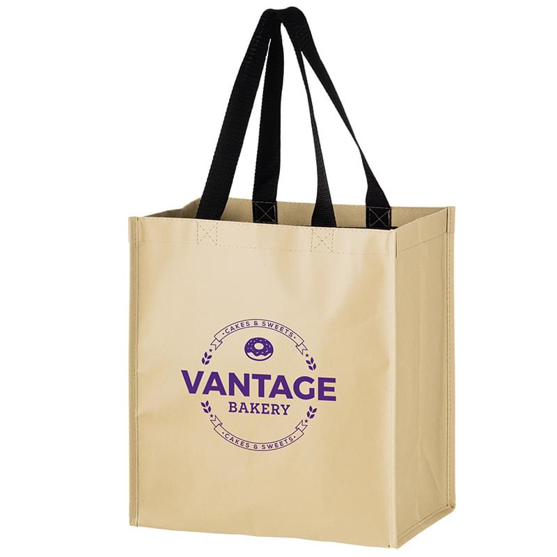 Medium Non-Woven Hybrid Tote with Paper Exterior (12"x8"x15") - Screen Print