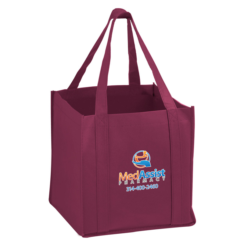 The Cube Tote Bag w/Insert and Full Color (10"x10"x10") - Color Evolution