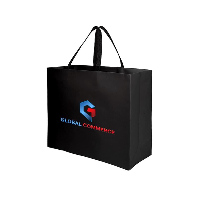 Sugarcane Paper Sustainable Bag with Embedded Web-Style Paper Handle |16x6x12| - Color Evolution