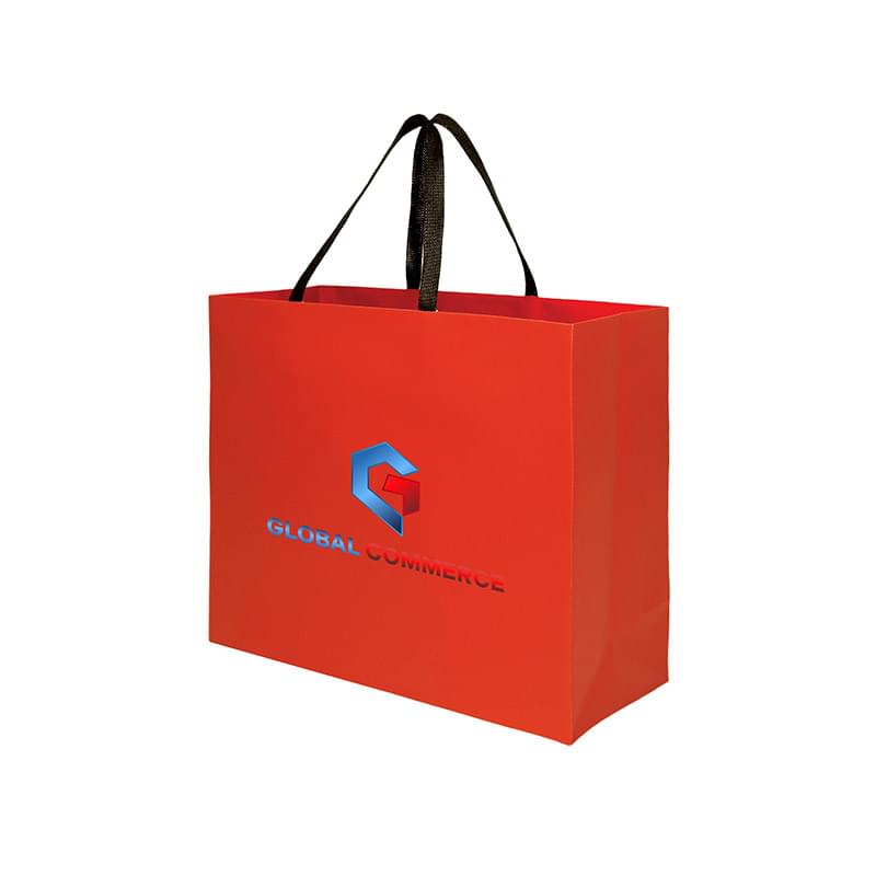 Sugarcane Paper Sustainable Bag with Embedded Web-Style Paper Handle |16x6x12| - Color Evolution