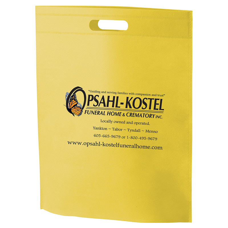 Recession Buster Non-Woven Die Cut Bag w/ Full Color (13"x15"x3") - Color Evolution