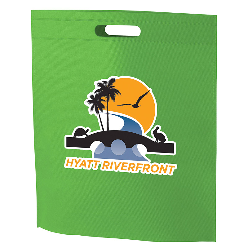 Recession Buster Non-Woven Die Cut Bag w/Full Color (16"x18"x3") - Color Evolution