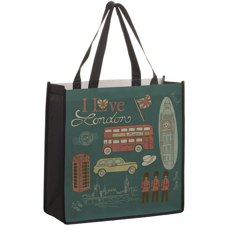 Full Coverage PET Non-Woven Tote Bag w/Full Color (13"x5"x13") - Sublimated
