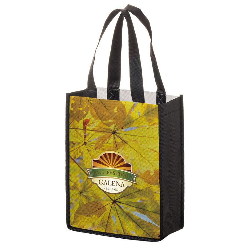 Full Coverage PET Non-Woven Tote Bag w/Full Color (8"x4"x10") - Sublimated