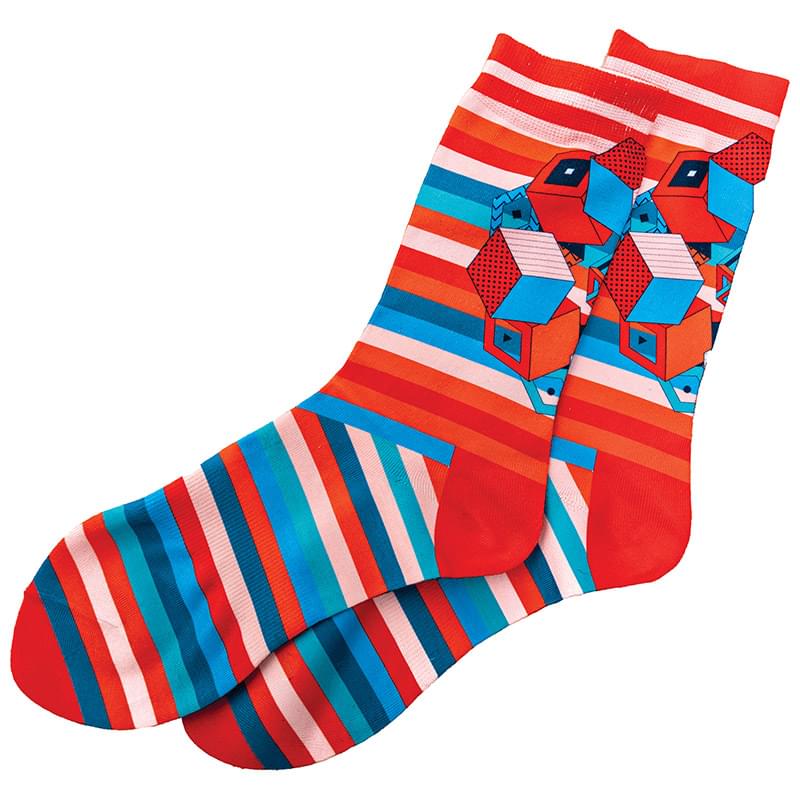 95% Polyested/5% Spandex Socks (One Size Fits Most) - Sublimated