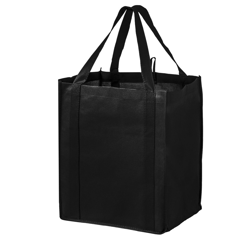 Wine & Grocery Combo Tote Bag w/Insert and Full Color (13"x10"x15") - Color Evolution