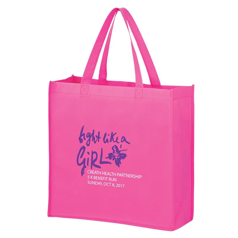 Breast Cancer Awareness Pink Recession Buster Non-Woven Tote Bag (13"x5"x13") - Screen Print