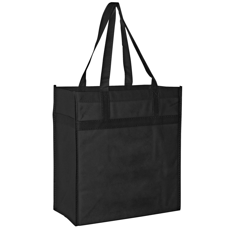 Heavy Duty Non-Woven Grocery Tote Bag w/Insert (13"x7"x14") - Screen Print