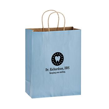 Matte Color Twisted Paper Handle Shopper