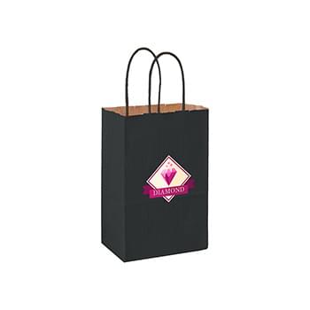 Matte Color Twisted Paper Handle Shopper |5x3 1/2x8| - Color Evolution