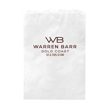 White Kraft Merchandise Bag |6 1/2x9 1/4| - Flexo Ink