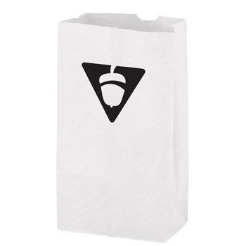 White Kraft Paper SOS Grocery Bag (Size 6 Lb.) - Flexo Ink