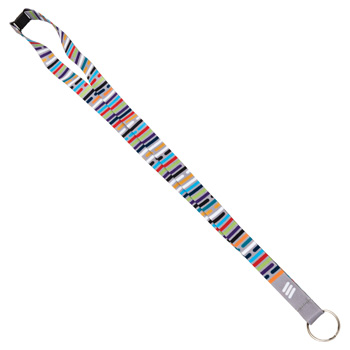 Sublimated 100% Polyester Lanyards with O-Ring (1/2"x36") - Sublimation