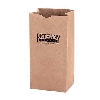Natural Kraft 10# Nail and Coin Bag |6 1/4x 4x13 1/4| - Flexo Ink