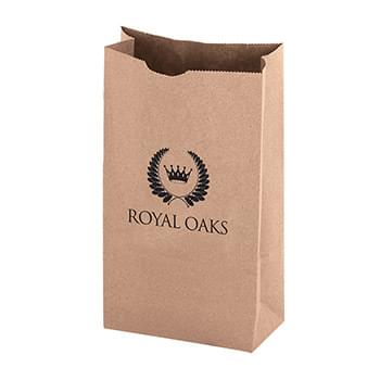 Natural Kraft 6# Nail and Coin Bag |6x3 1/2x11| - Flexo Ink