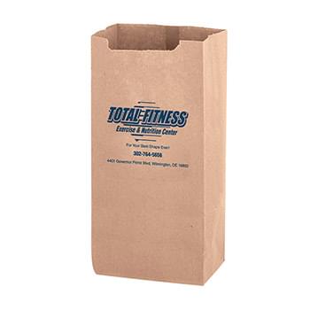 Natural Kraft 8# Nail and Coin Bag |6x4x12 1/2| - Flexo Ink