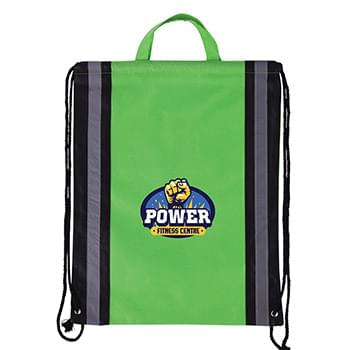 Non-Woven Backpack with Reflective Safety Stripes |16x20| - Color Evolution