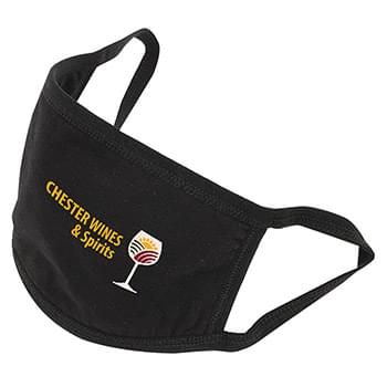 3-Ply  Cotton Face Mask with Sewn Ear Loops - Color Evolution
