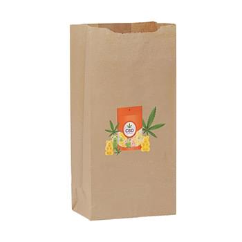 Natural Kraft 6# SOS Bag - DIGITAL SPLASH |6x3 5/8x11 1/16| - Full Color/CMYK