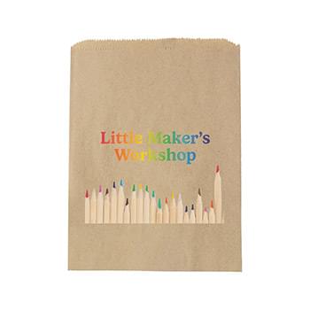 Natural Kraft Merchandise Bag - DIGITAL SPLASH |8 1/2 x 11|