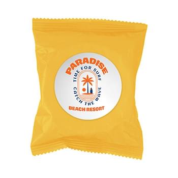 Label Service - Compressed plant based towel - Compressed |3" round| Expanded |55x28| - Full Color/CMYK