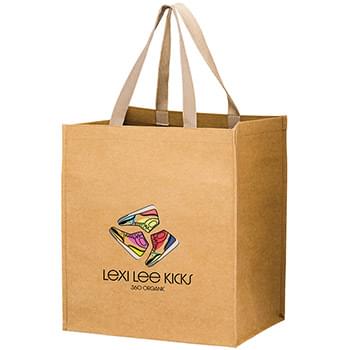 DELTA - Lightweight Washable Kraft Paper Grocery Tote Bag with Web Handle |13x10x15| - Color Evolution