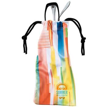Microfiber Pouch with Drawstring Closure |3 1/2x7| - Dye Sublimation