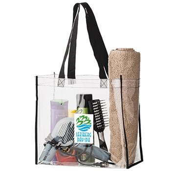 Clear Cold Resistant Heavy Duty PVC Tote (12"x6"x12") - Color Evolution