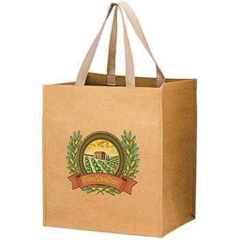 TYPHOON - Washable Kraft Paper Grocery Tote Bag with Web Handle |13x10x15| - Color Evolution