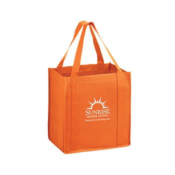 Heavy Duty Non-Woven Grocery Tote Bag with Insert |12x8x13| - Screen Print