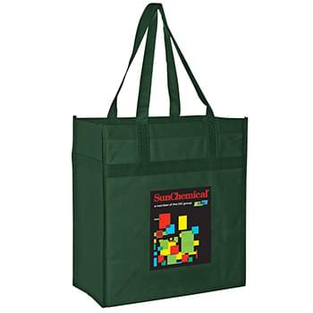 Heavy Duty Non-Woven Grocery Tote Bag with Poly Board Insert |13x7x14| - Color Evolution
